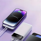 Batterie Externe - Hinne | 50 000 mAh - Compatible Pc Portable - iPhone toutes Générations & Android Samsung ( Blanc )