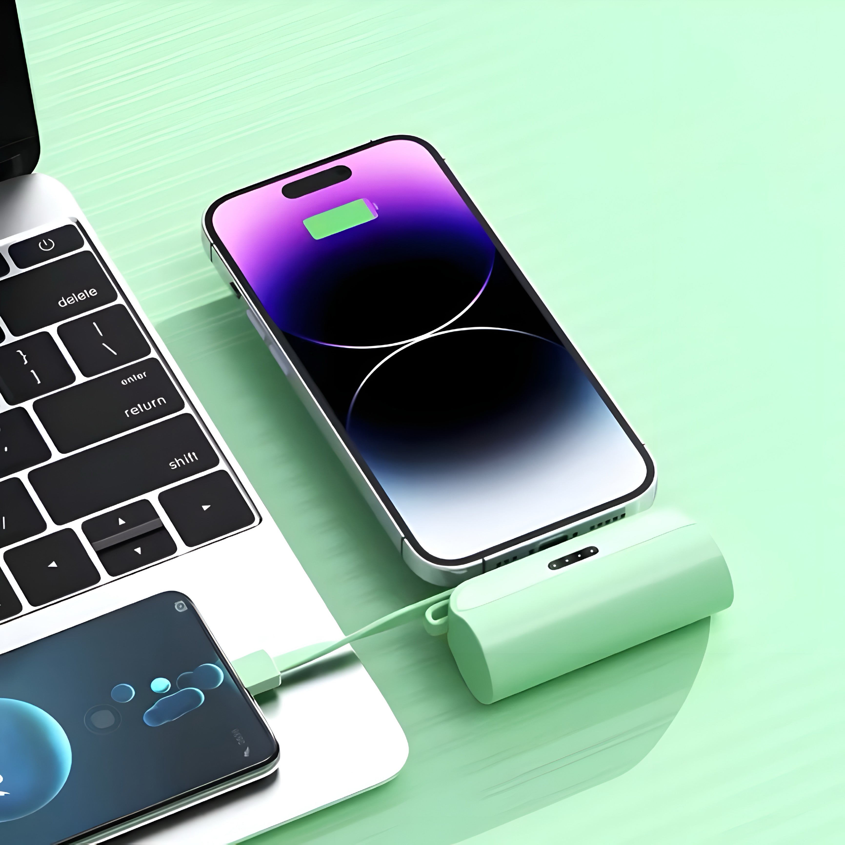 batterie externe mini compatible samsung et iphone