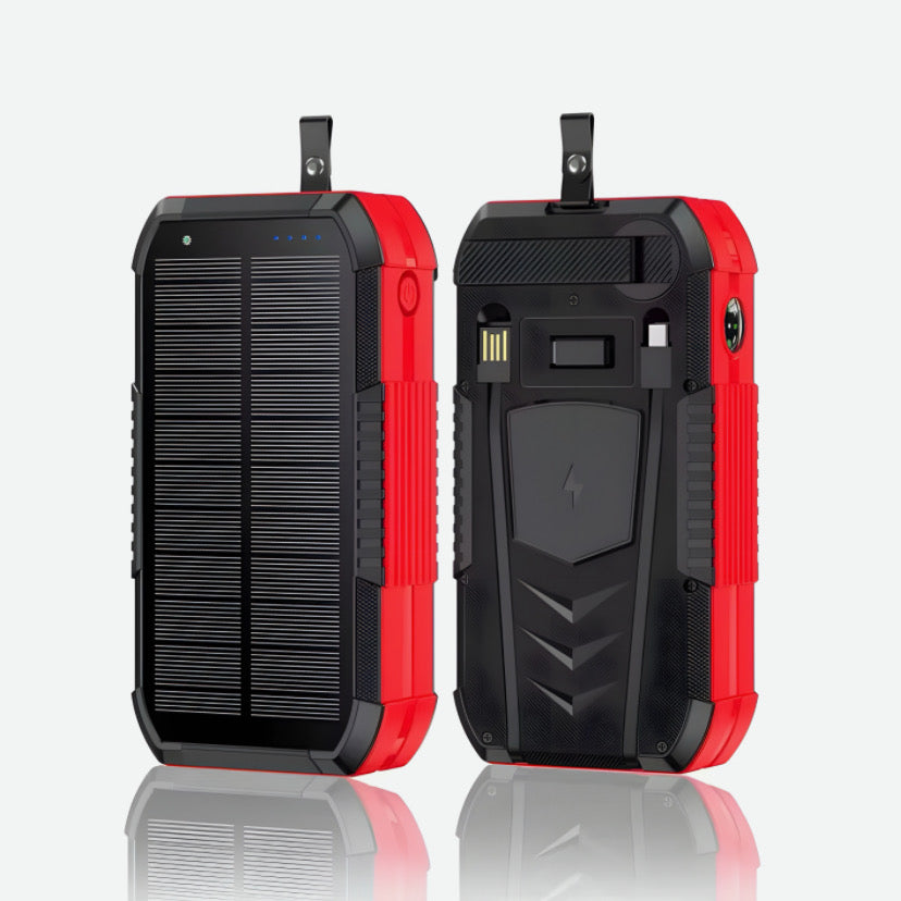 BATTERIE EXTERNE - SUPER STRONG + CHARGEUR SOLAIRE ET SECTEUR