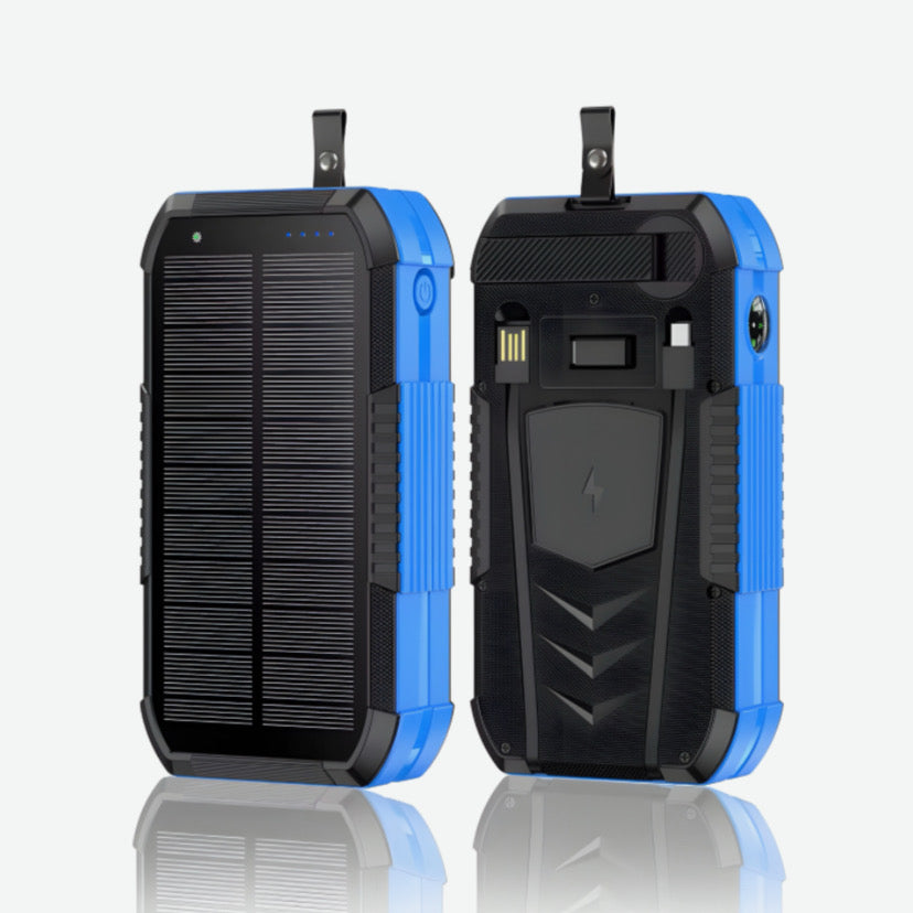 BATTERIE EXTERNE - SUPER STRONG + CHARGEUR SOLAIRE ET SECTEUR